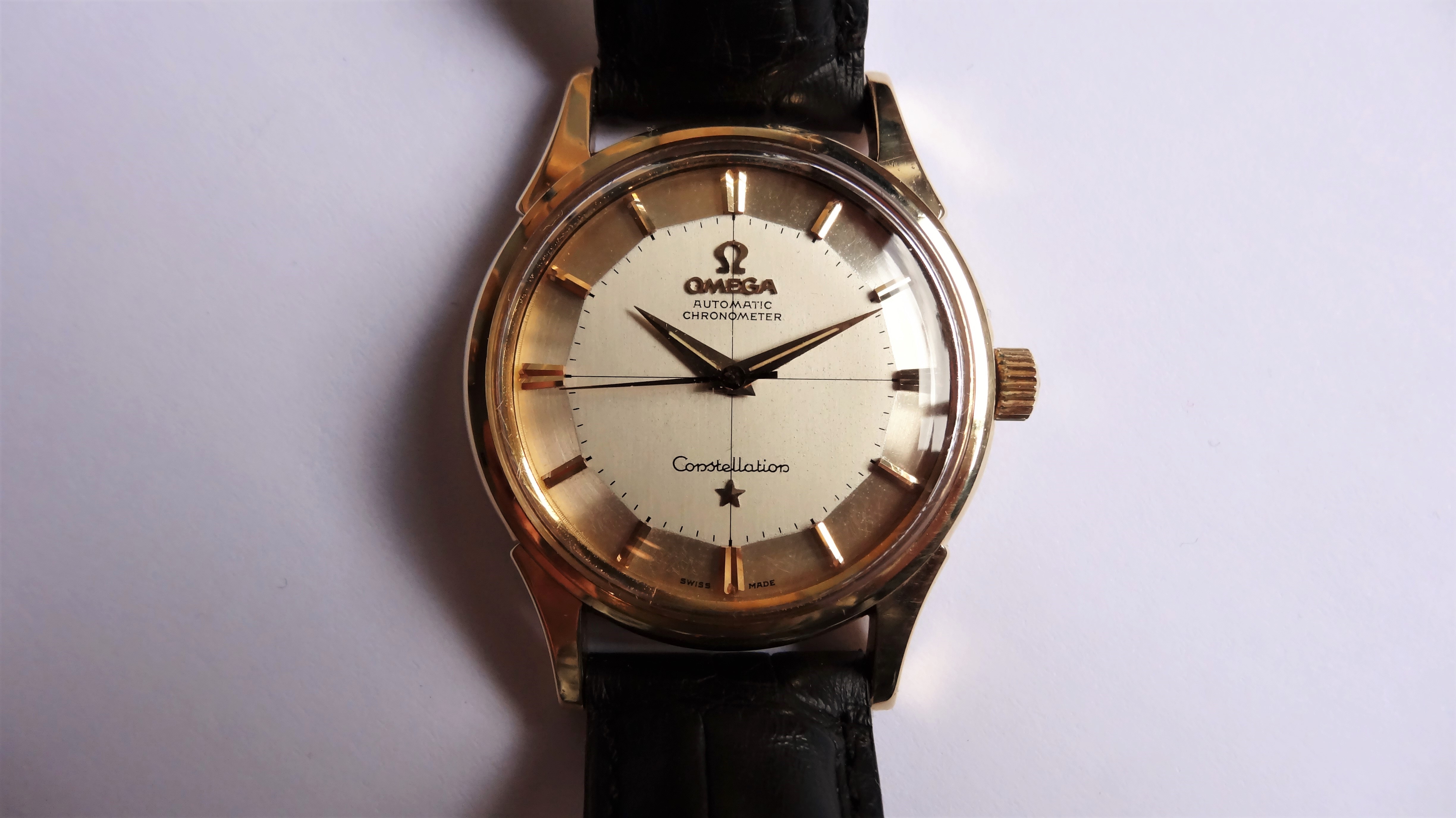 Omega Constellation Pie Pan 18k Yellow Gold Price On Request vflwatches
