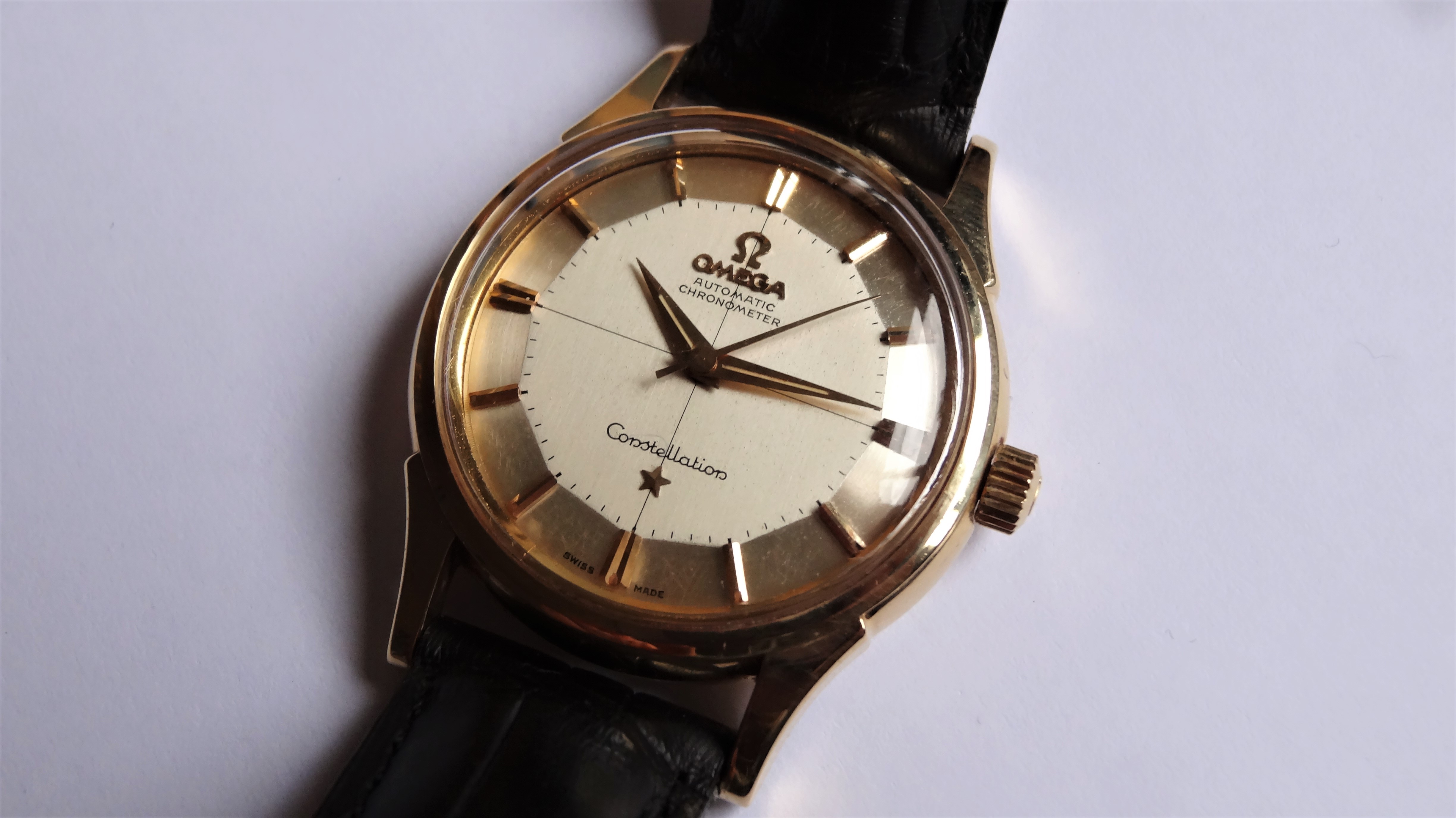 Omega Constellation Pie Pan 18k Yellow Gold Price On Request vflwatches